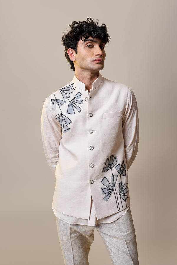Ivory Geometric Bloom