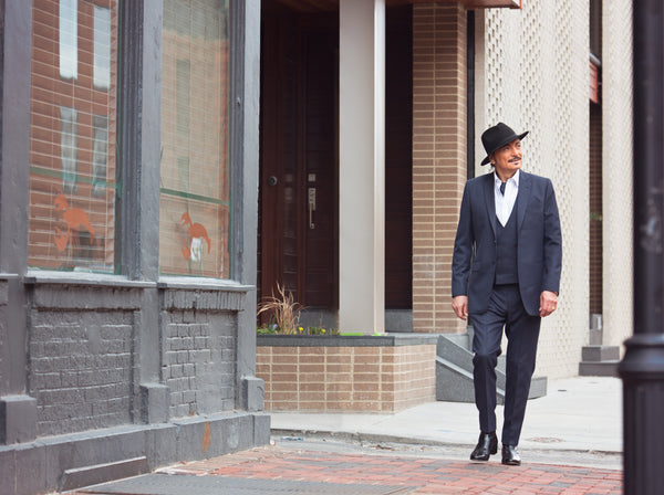 Navy Blue Triage 3 Piece Tuxedo Suit