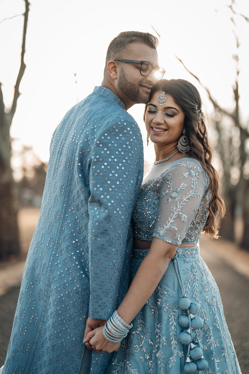 Green Mirror 3 Panel Sherwani