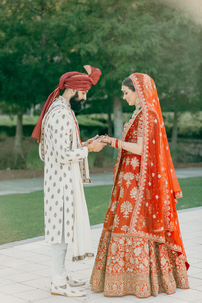 Ivory Blossom Sherwani