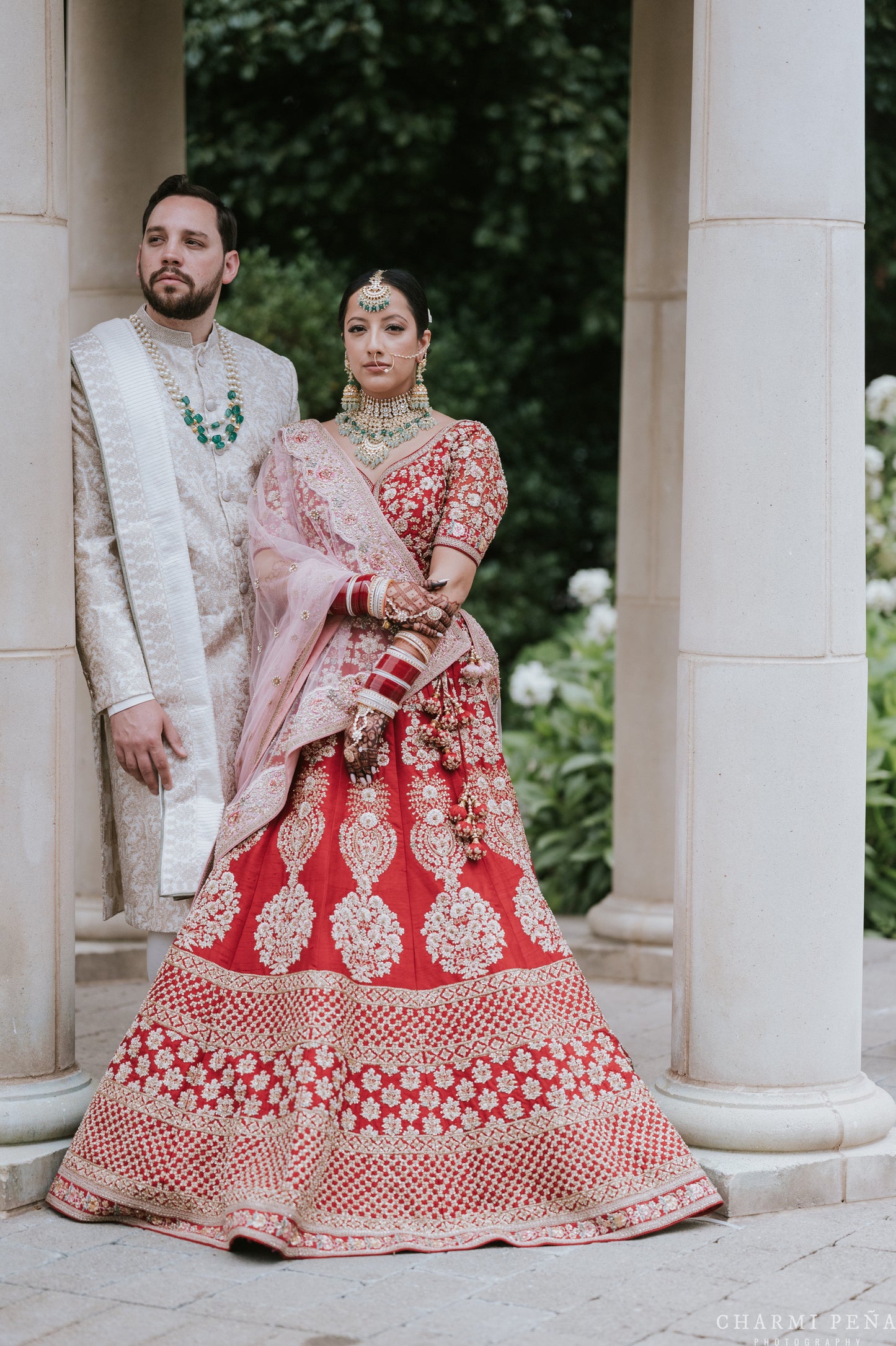 Ivory Jamewar Sherwani