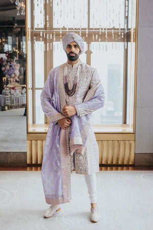 Lavender Dream Majesty Embroidered Sherwani