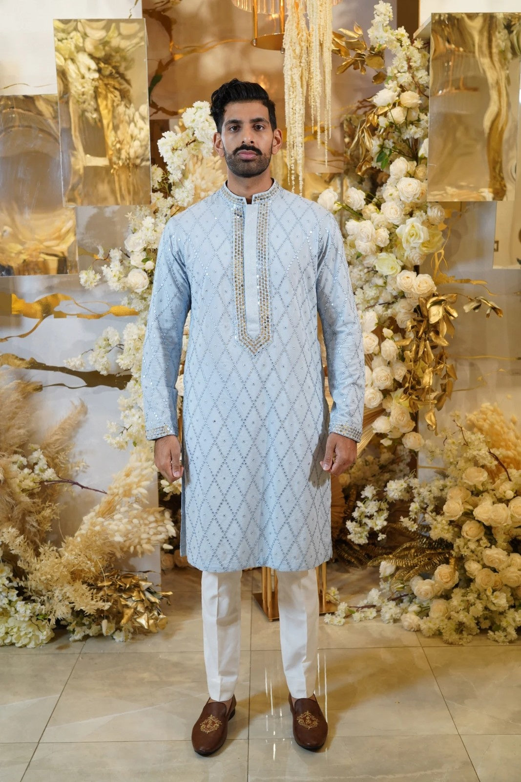 Cross sherwani clearance