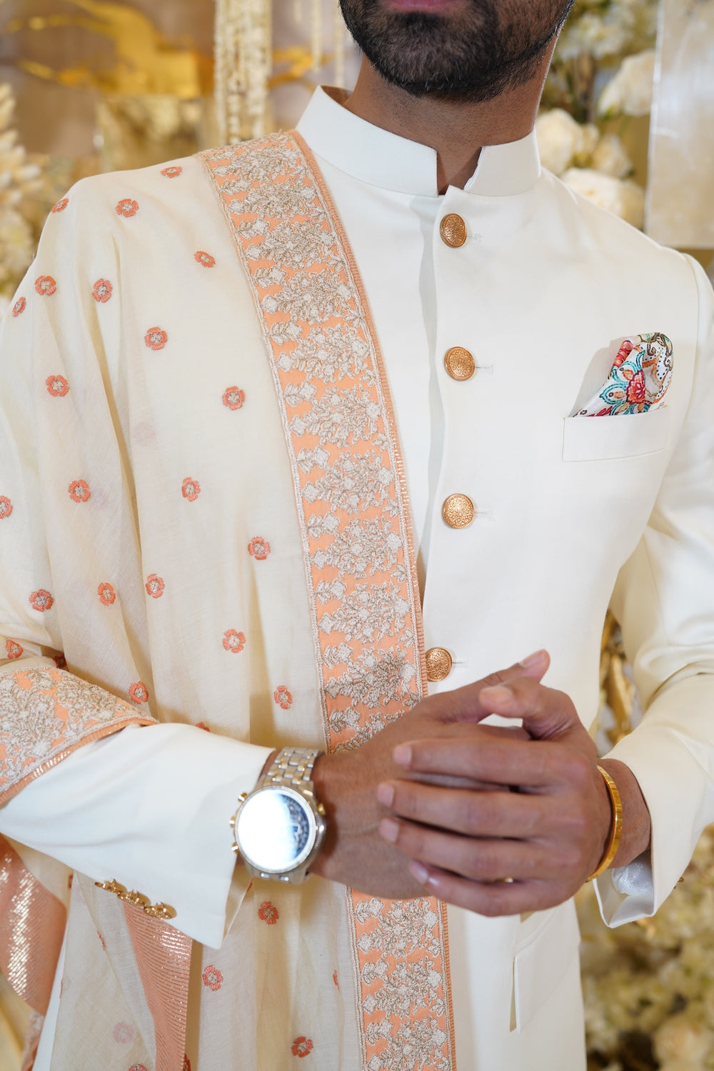 The Offwhite Sherwani