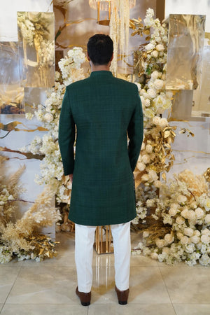 Forest Green Sherwani