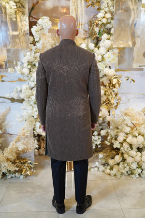 Antique Gold Achkan Sherwani