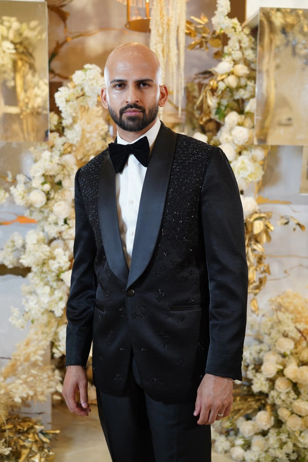 Black Star Gazing Tuxedo (Three Piece Tuxedo)