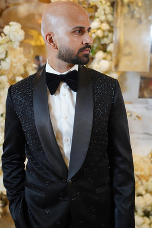 Black Star Gazing Tuxedo (Three Piece Tuxedo)