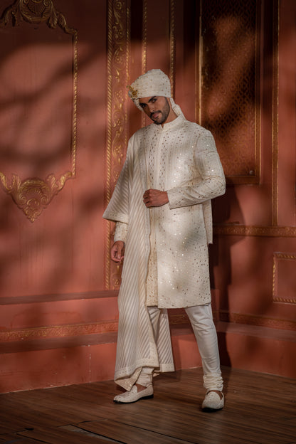 MIRROR MOSIAC SHERWANI