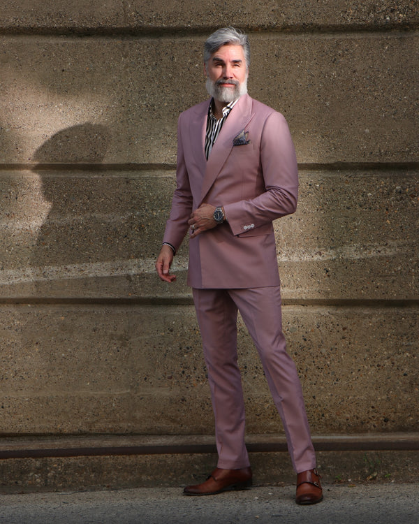 Mauve Maverick Suit โ Dusty Mauve Mens Suit 42