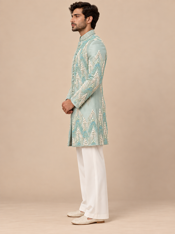 Mint Élan Indowestern Set