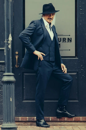 Navy Blue Tuxedo Suit