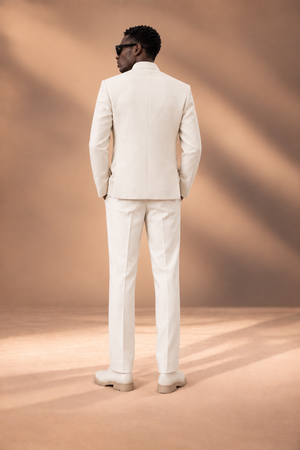 Petal Cascade Indowestern Set back view