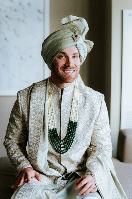 Sage Green Majesty Sherwani