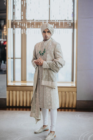 Sage Green Majesty Sherwani
