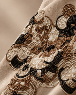 Sand Beadwork Indowestern Set additional view