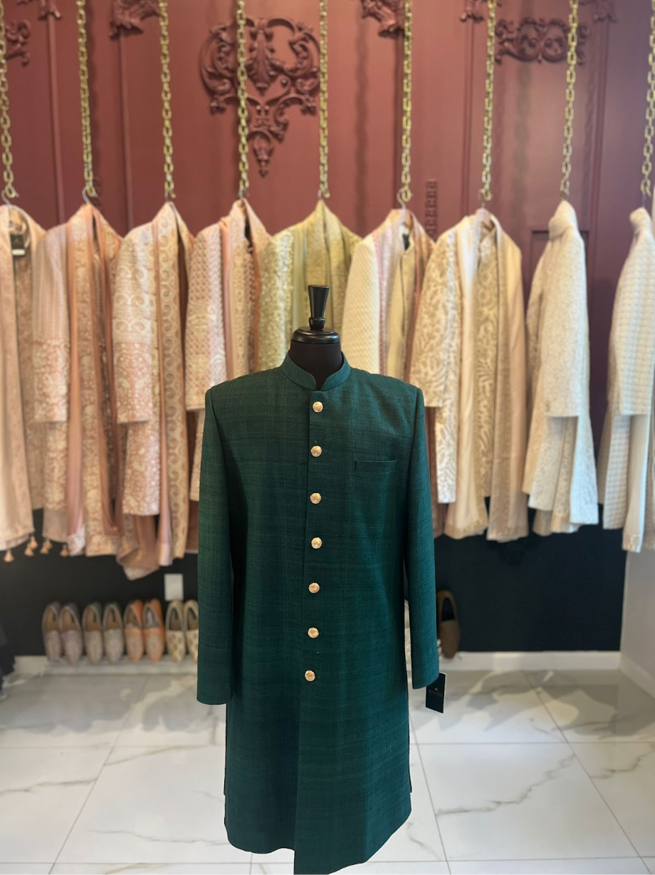 Green Sherwani