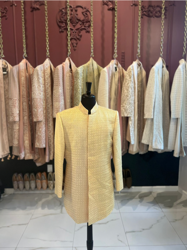 Yellow Stone Sherwani