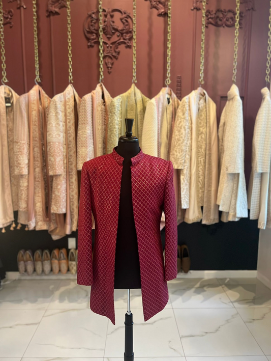Checkered Sherwani
