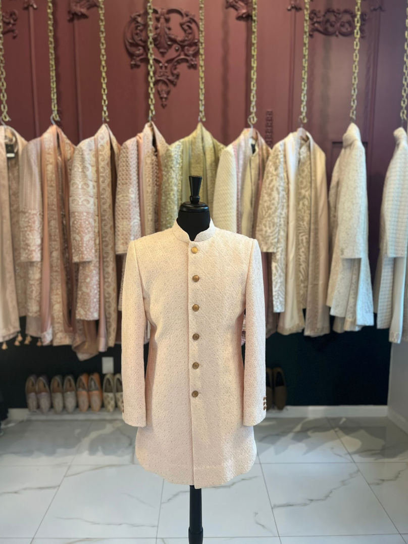 Peach Sherwani