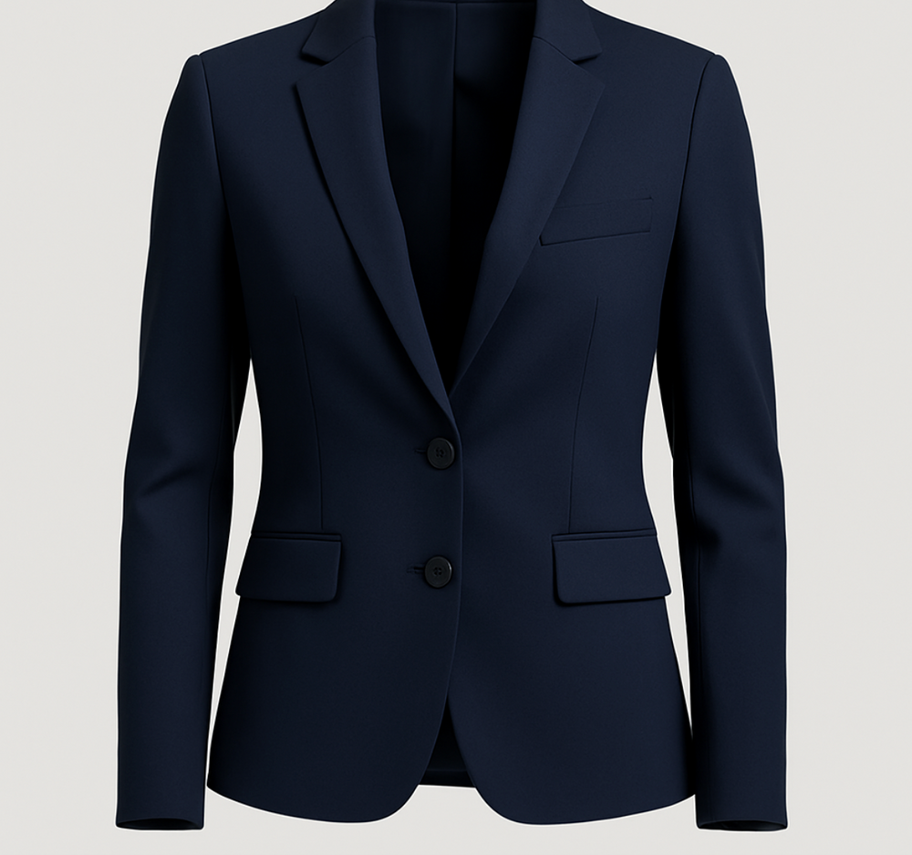 Women's Tailored Blazer Navy Elegance