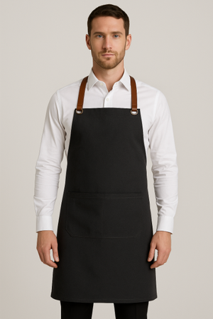 Canvas Apron with Leather Straps