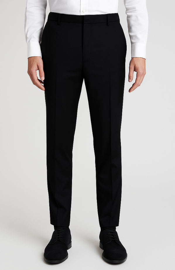 Men Stretch Tapered Trousers
