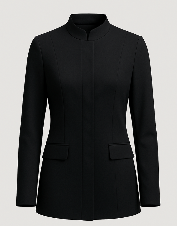 Black Luxe Blazer Women Apex