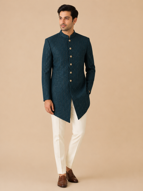 Green Sherwani