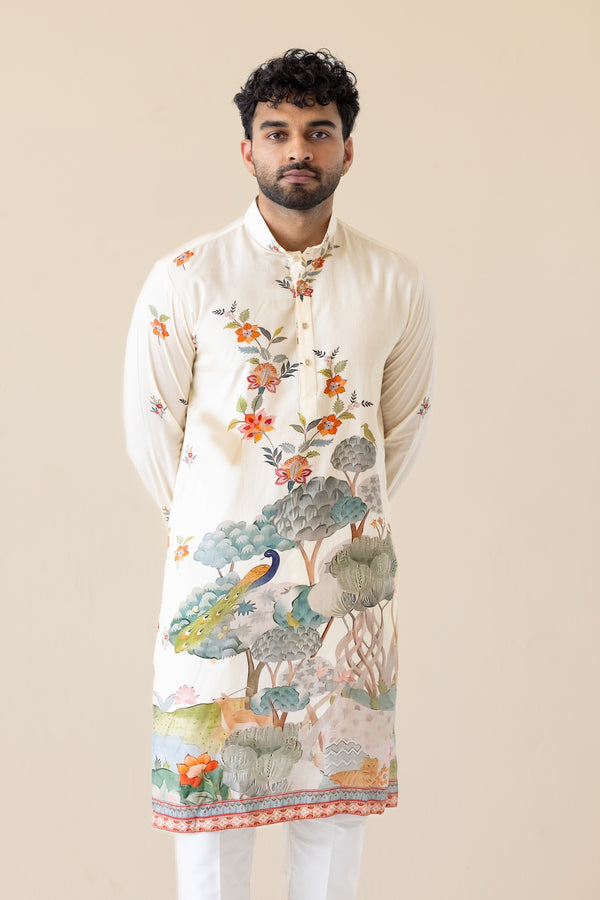 Phool Mayur Kurta