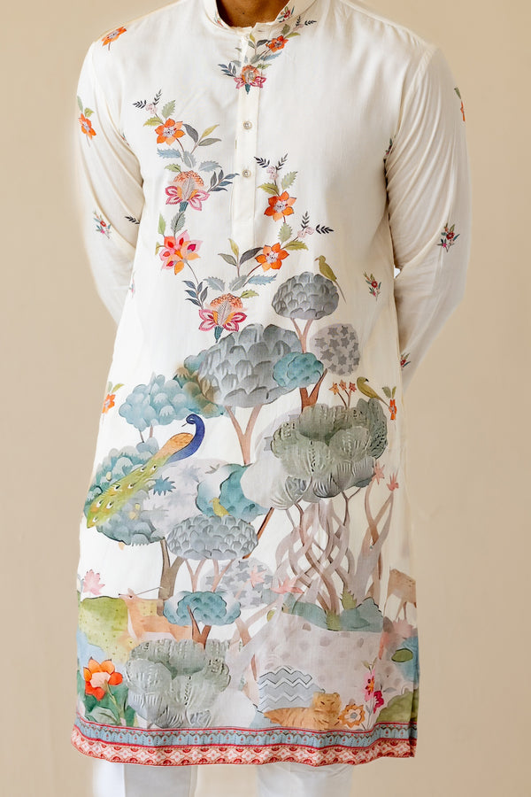 Phool Mayur Kurta