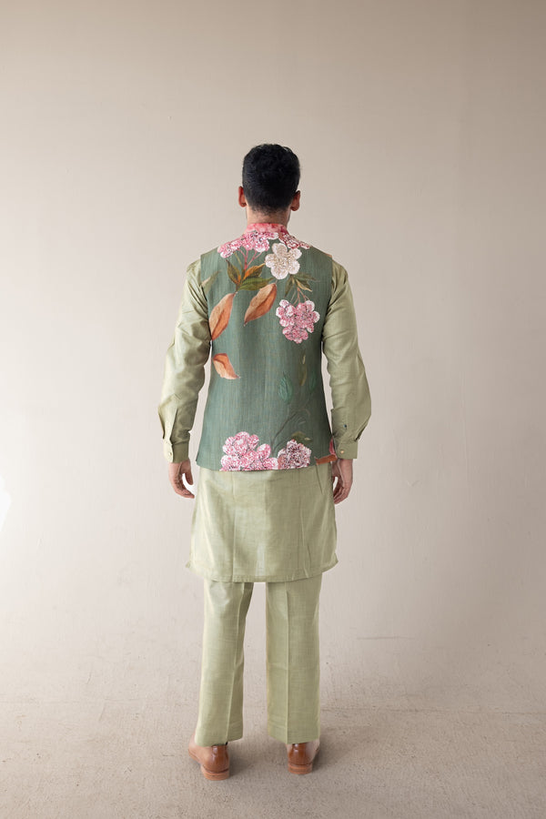 Olive Bloom Kurta