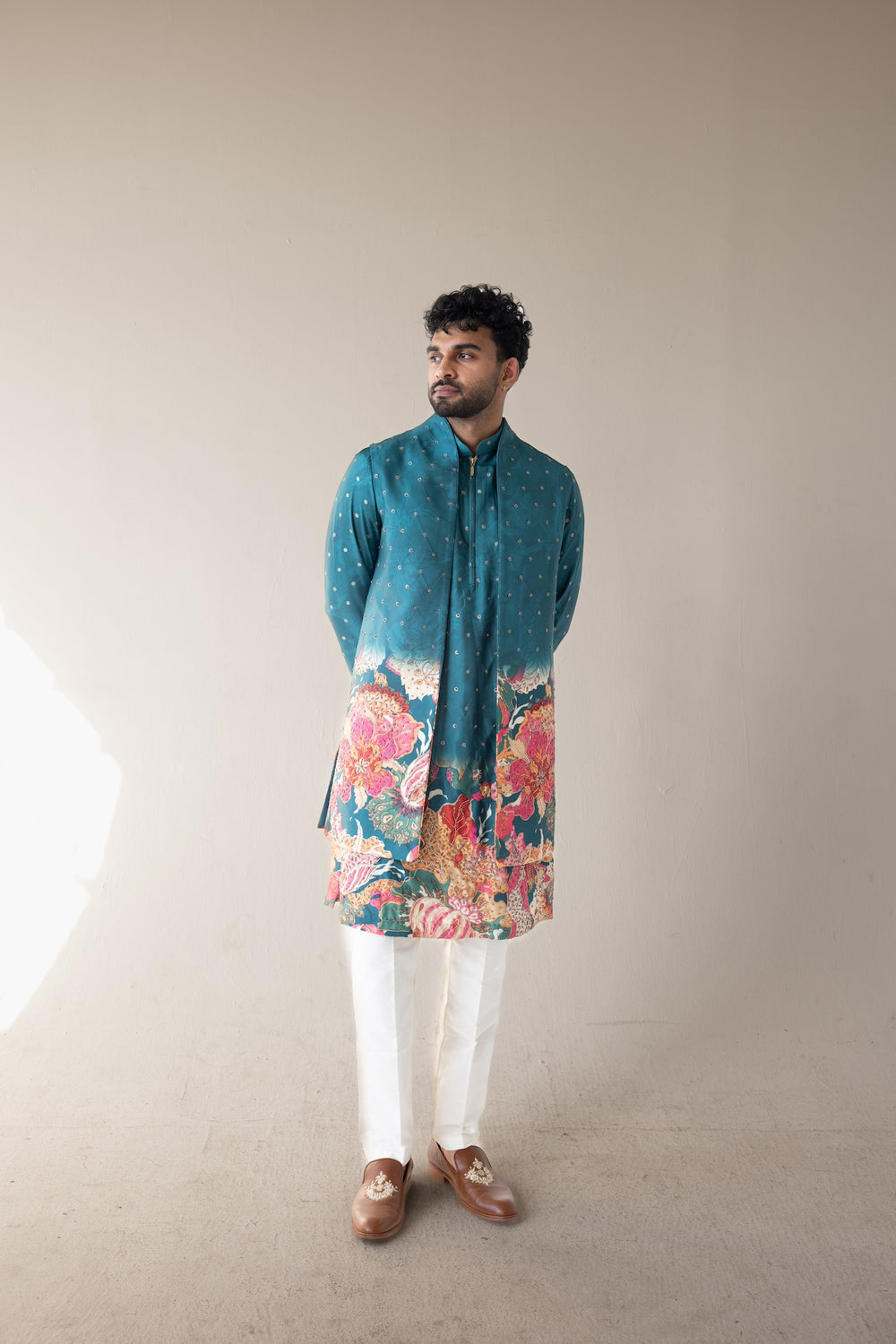Teal Mirage Kurta