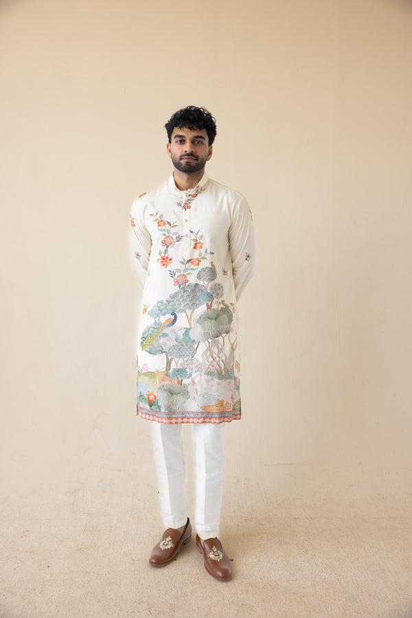 Phool Mayur Kurta