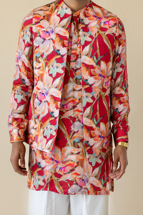 Lal Gulzar Kurta