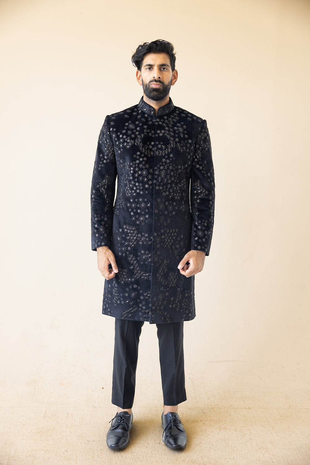 Midnight Velvet Sherwani