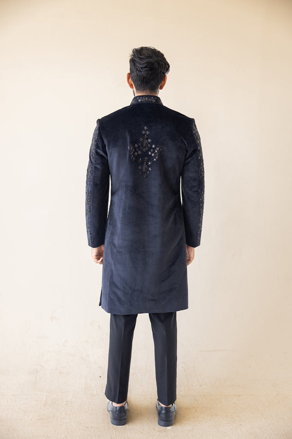 Midnight Velvet Sherwani