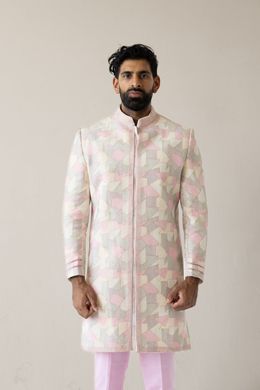 Dusty Prism Sherwani & Kurta