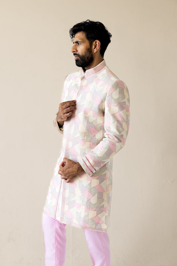 Dusty Prism Sherwani & Kurta