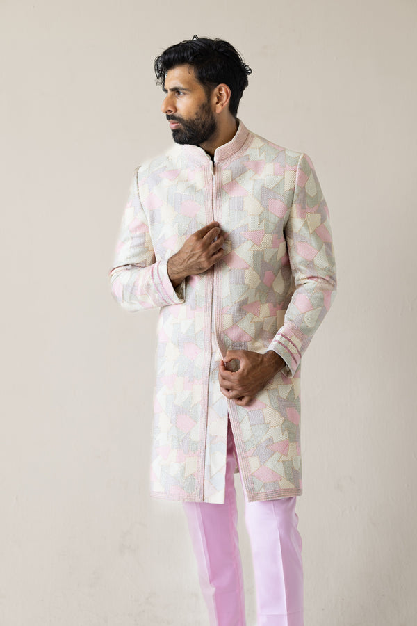 Dusty Prism Sherwani & Kurta