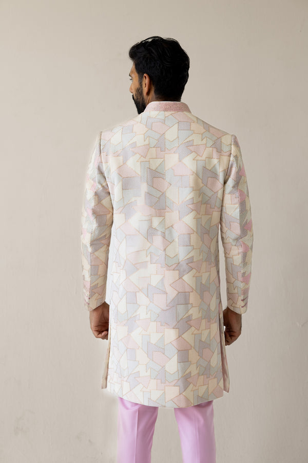 Dusty Prism Sherwani & Kurta