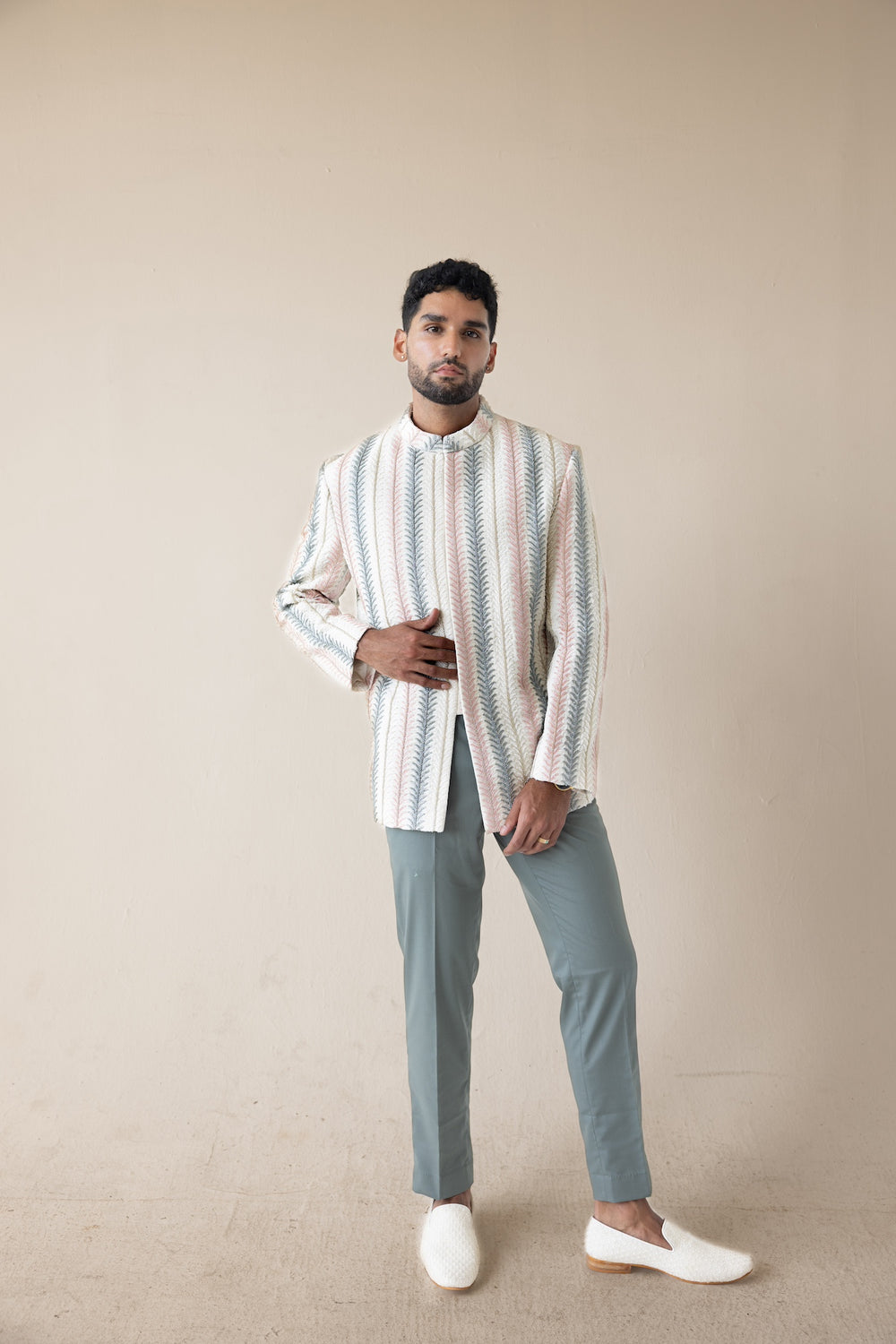 Frosted Fern Sherwani & Kurta