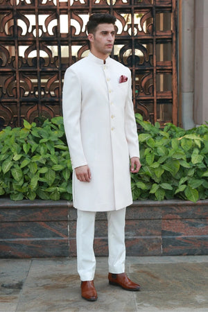 Timeless Light Peach Sherwani