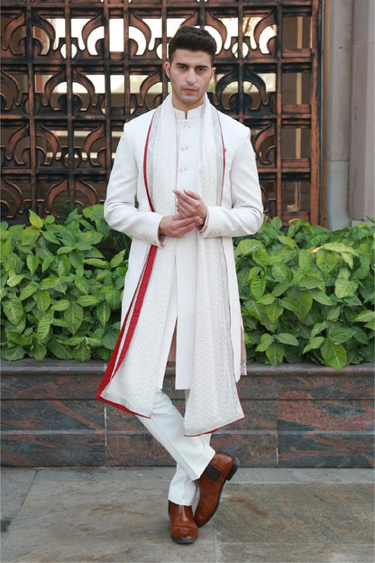 Timeless Light Peach Sherwani