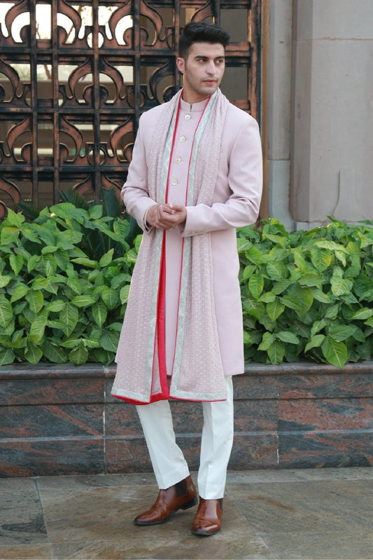 Timeless Light Pink Sherwani
