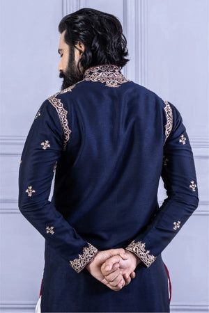 Blue Bengali Dhoti Kurta