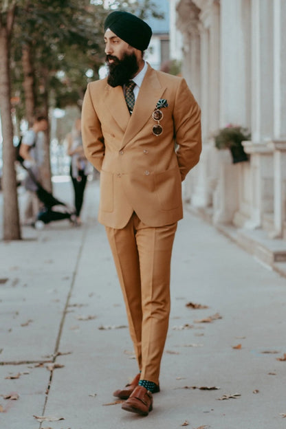 Dark Yellow Suit for Men